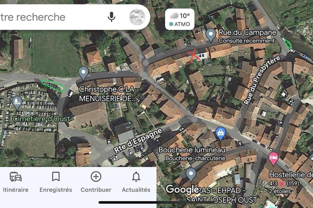 La Petite Ourse Maison De Village A Oust Ngoại thất bức ảnh
