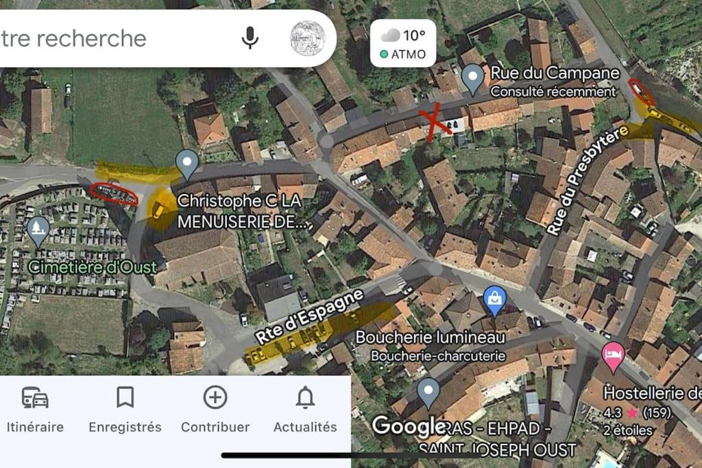 La Petite Ourse Maison De Village A Oust Ngoại thất bức ảnh