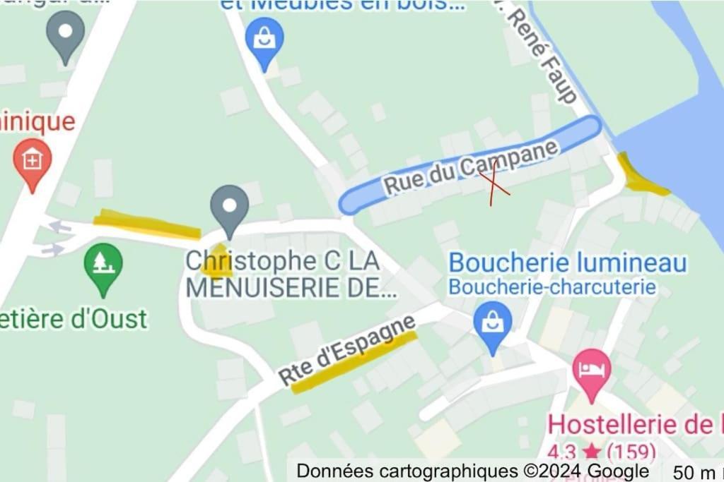 La Petite Ourse Maison De Village A Oust Ngoại thất bức ảnh